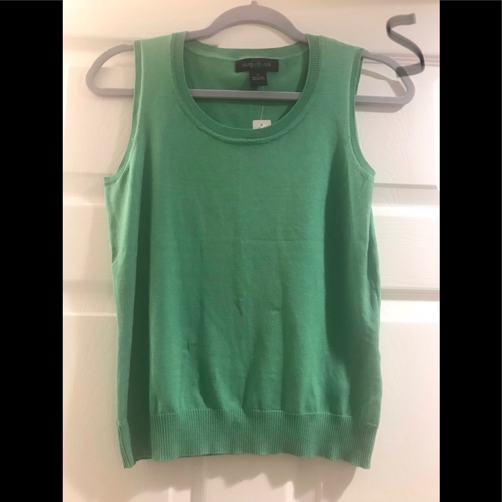 Green sweater tank